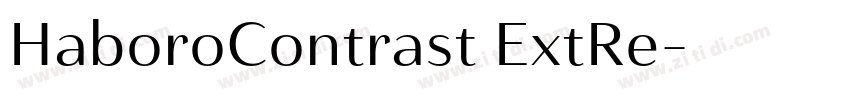 HaboroContrast ExtRe字体转换